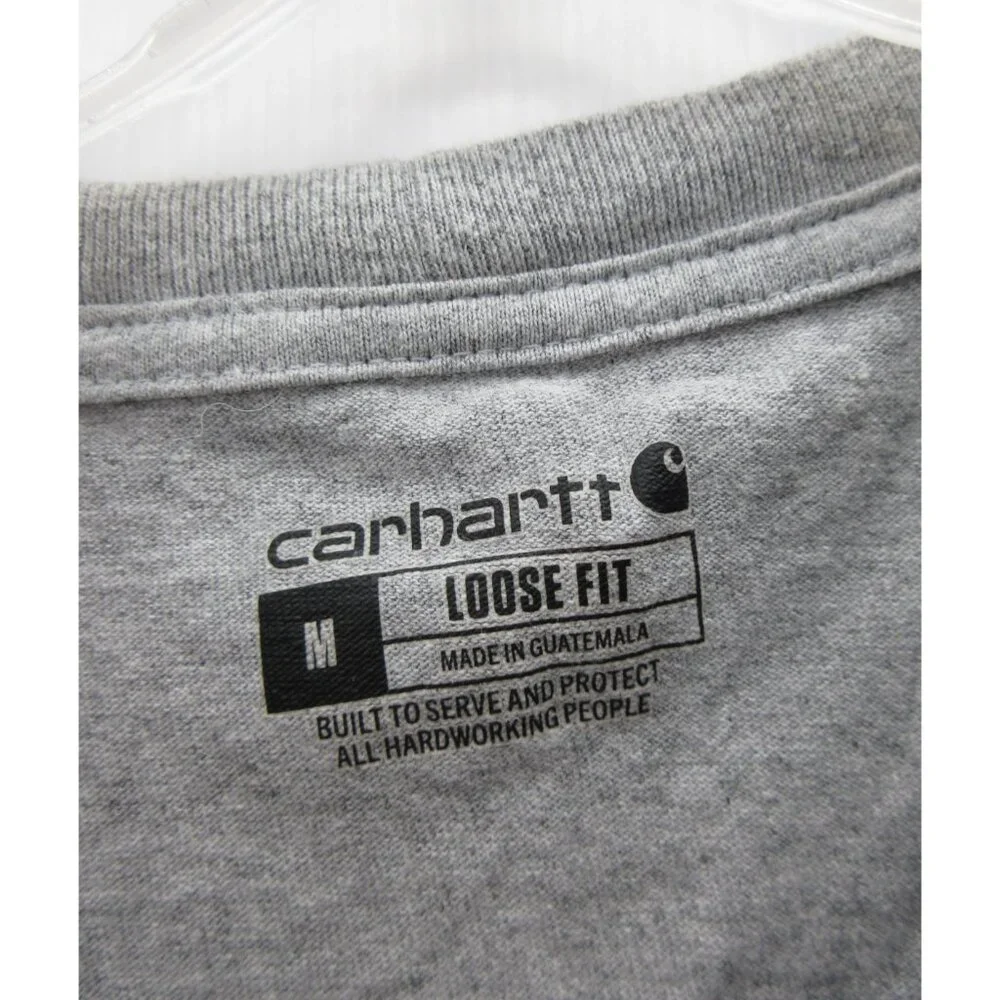 Carhartt Shirt Medium Pullover Loose Fit Pocket Work Wear Outdoor